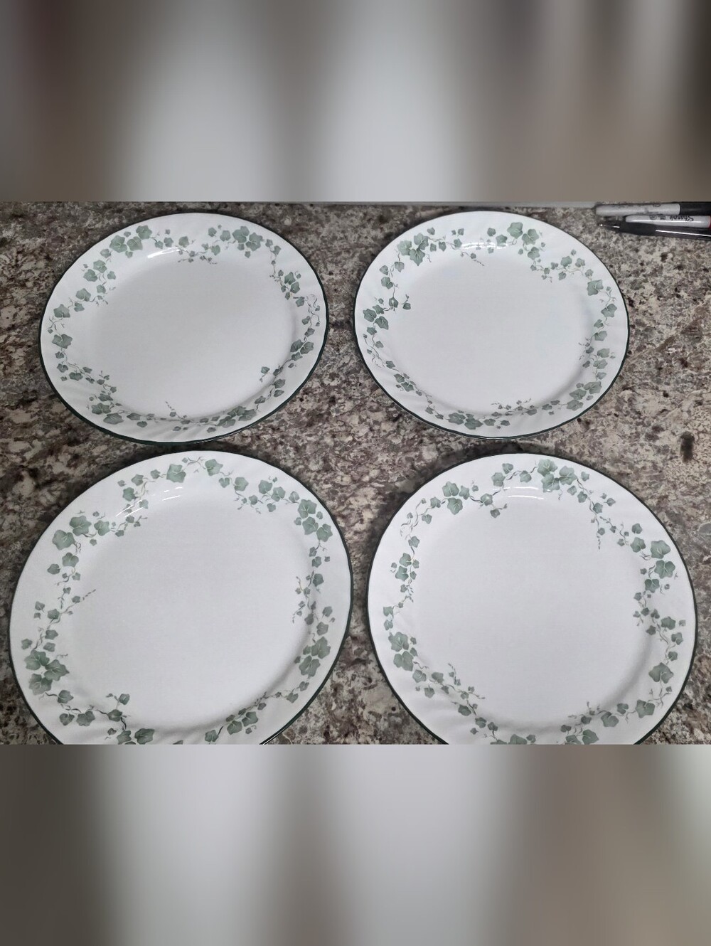 Vintage Set Of 4 Corelle Callaway Dinner Plates